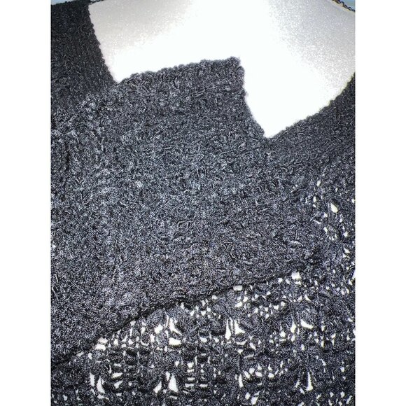 Soyaconcept Women Black Knit Cable Pullover Sweater -- Large - Picture 7 of 9